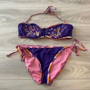 Purple butterfly bikini